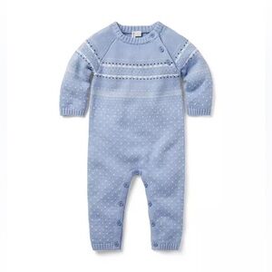 Janie and Jack Fair Isle Sweater Romper